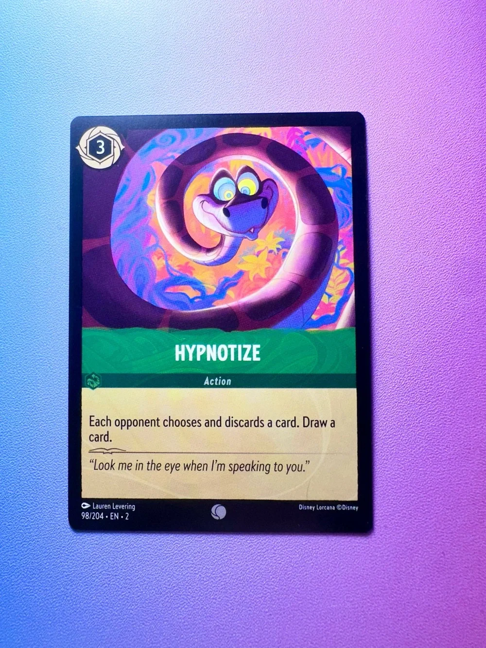 hypnotize [jungle book] - 98/204 (common)— lorcana: rise of the floodborn